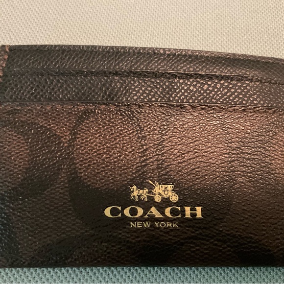 Coach Handbags - Coach Brown Leather Card Holder